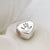 Silver Baby Handprint and Footprint Heart Charm Bead (Fits pandora style bracelet)