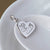 Handprint and Footprint Heart Charm in silver or gold. Capture your Baby's unique prints.