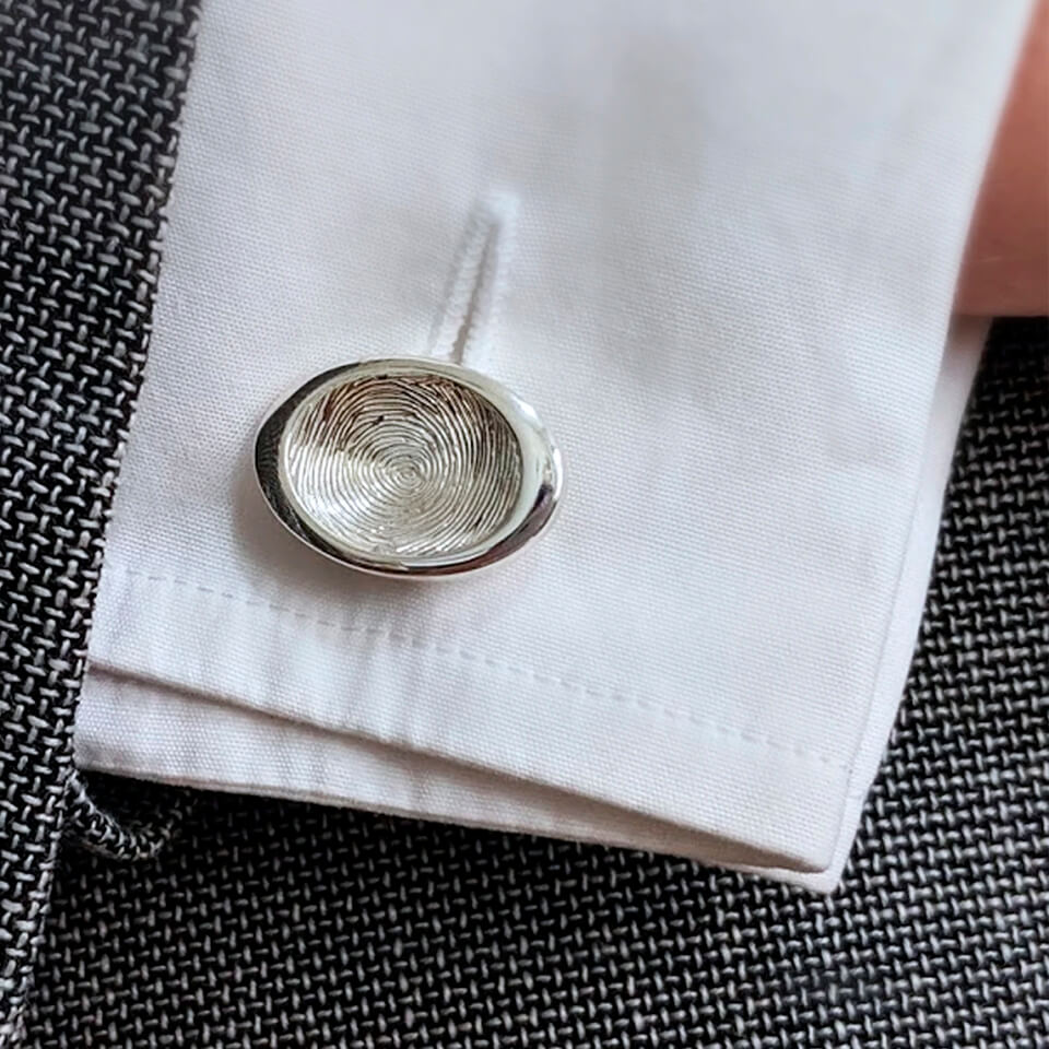 Fingerprint Cufflinks | Wedding Gift for the Groom