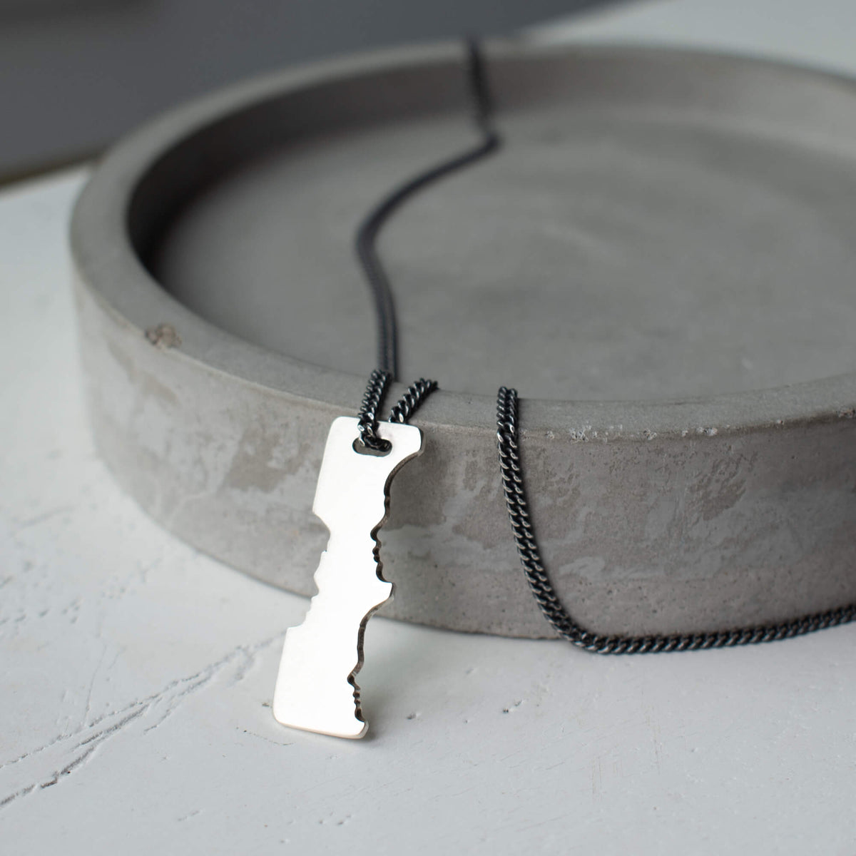 silhouette necklace