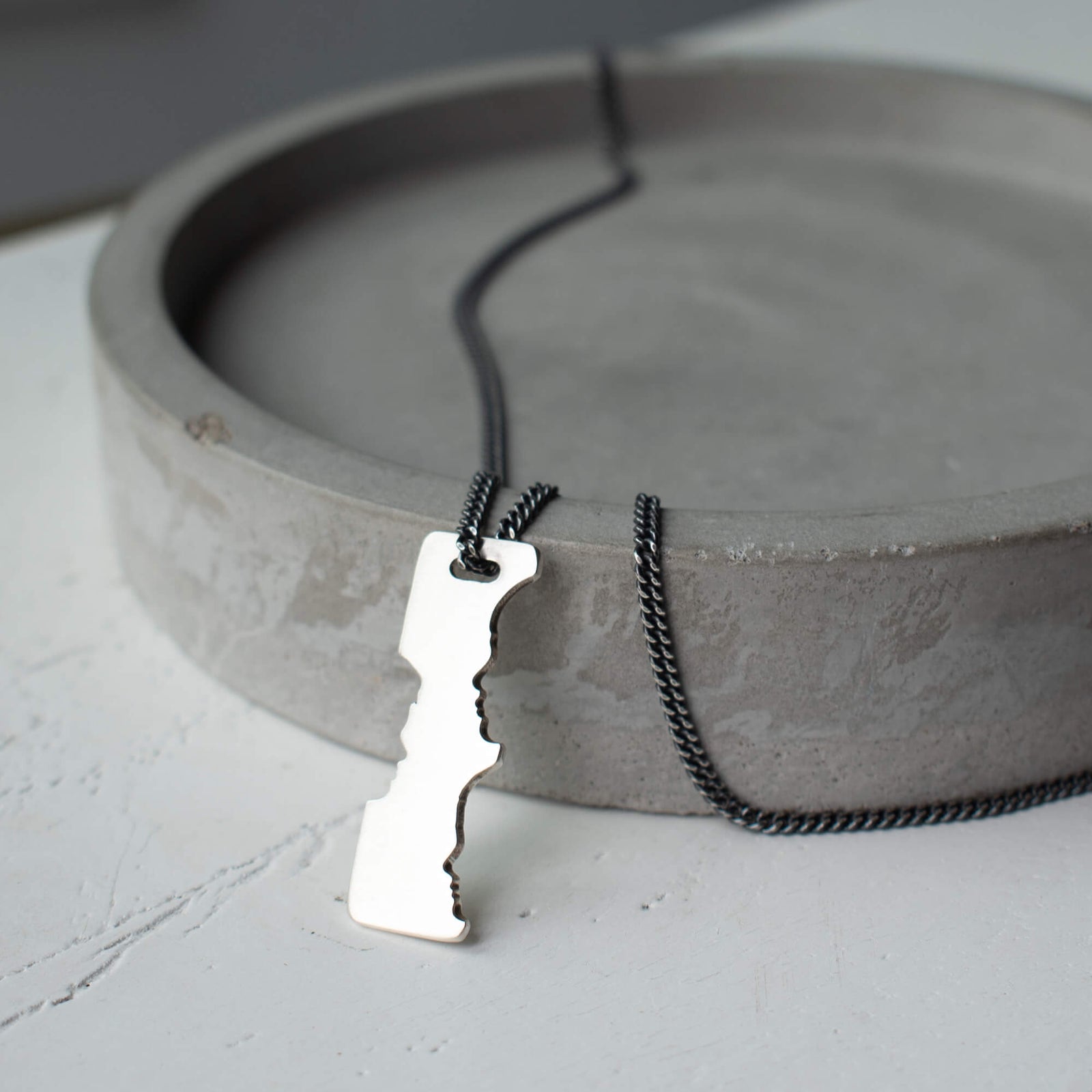 silhouette necklace