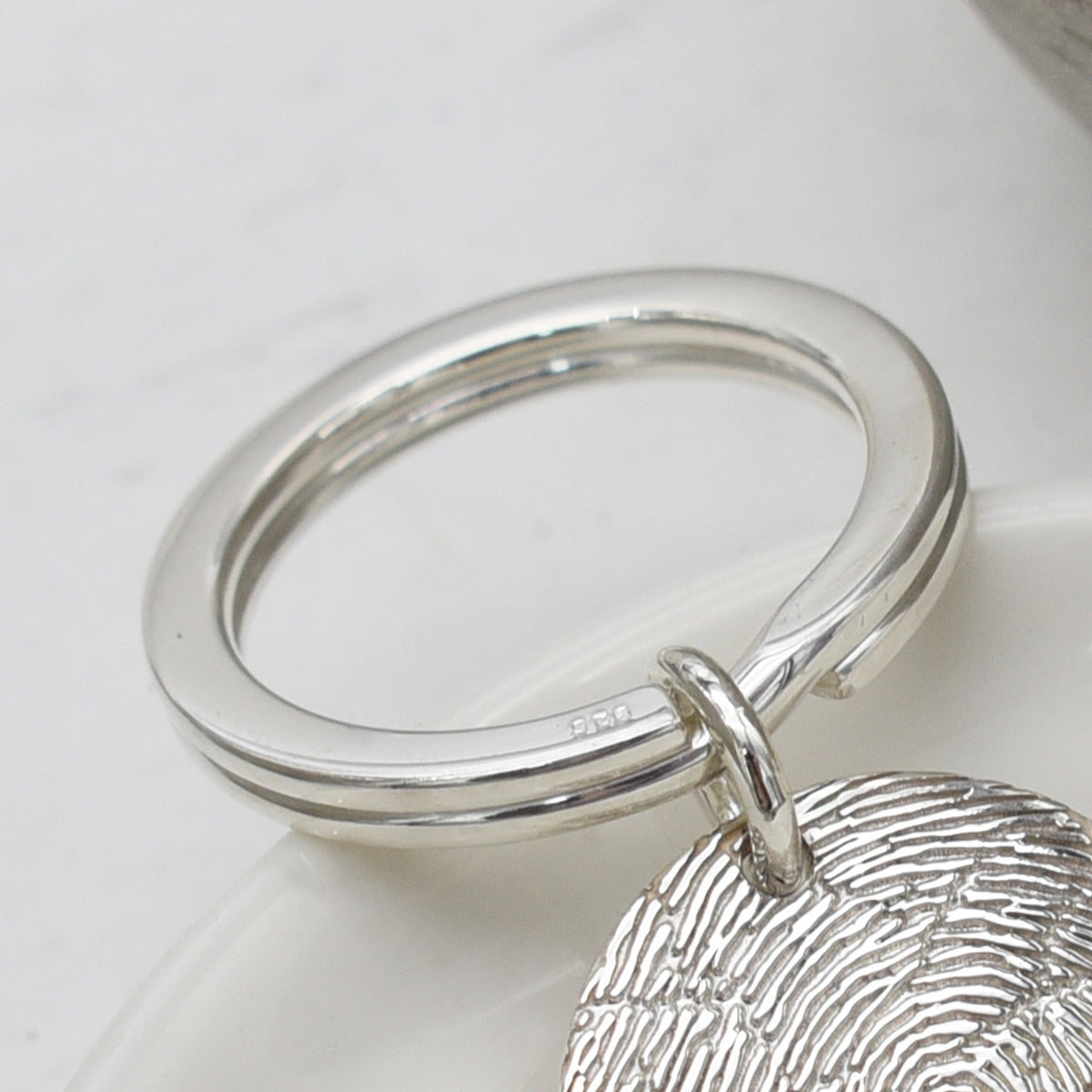 Silver Keyring Loop
