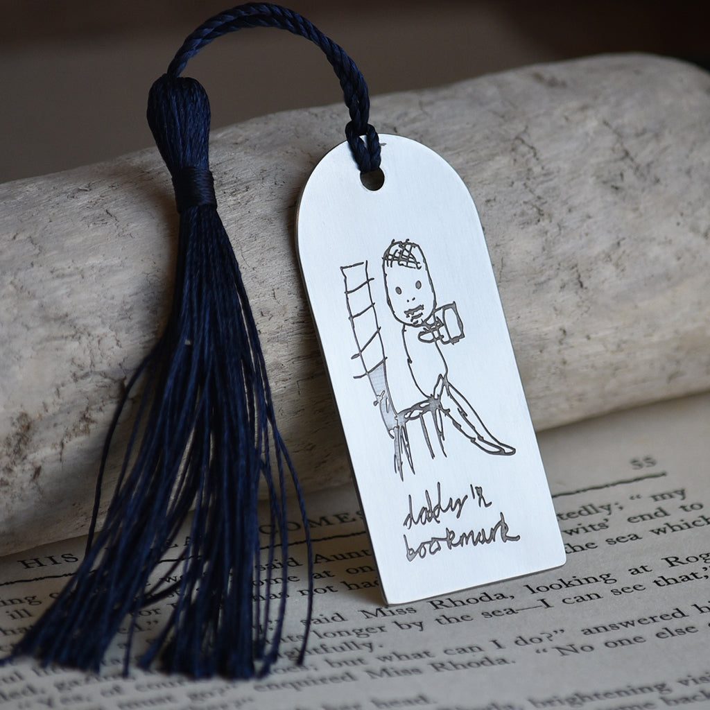 PERSONALISED YOUR CHILD'S DRAWING STEEL BOOKMARK