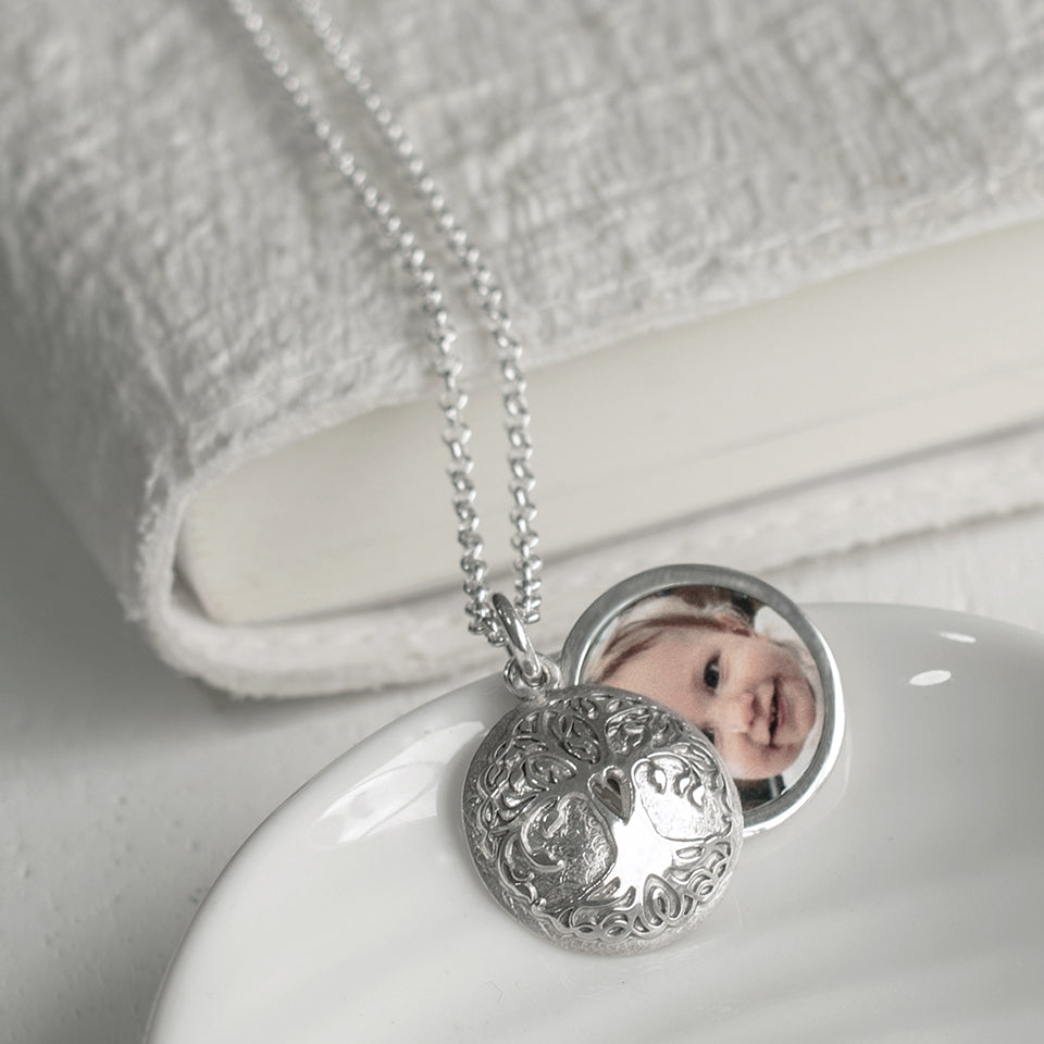Celtic tree of life photo locket
