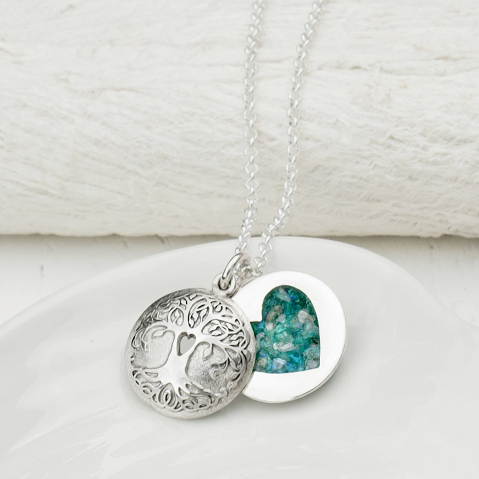 Cremation Ashes Memorial Jewellery | Celtic Tree of Life Ashes Necklace