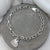 Silver Fingerprint Oval Charm Bracelet | Fingerprint Jewellery