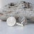 Silver Fingerprint Cufflinks | Personalised Wedding Gift for Groom