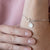 fingerprint dot charm with hayseed bracelet | Silver or Gold