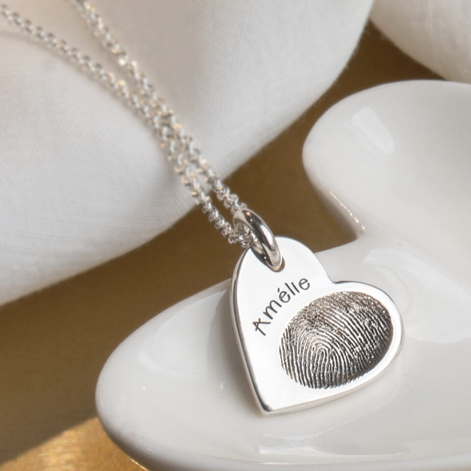 Capture Love and Personal Touch with Our Medium Fingerprint Pendant –  Little Heart Jewellery