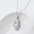 Memorial fingerprint organic triple stack necklace in silver or gold