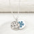 Cremation Ashes Memorial Jewellery | Forget Me Not Flowers Ashes Necklace