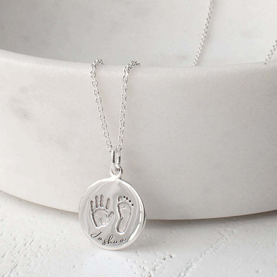 Handprint Footprint Newborn good Charm