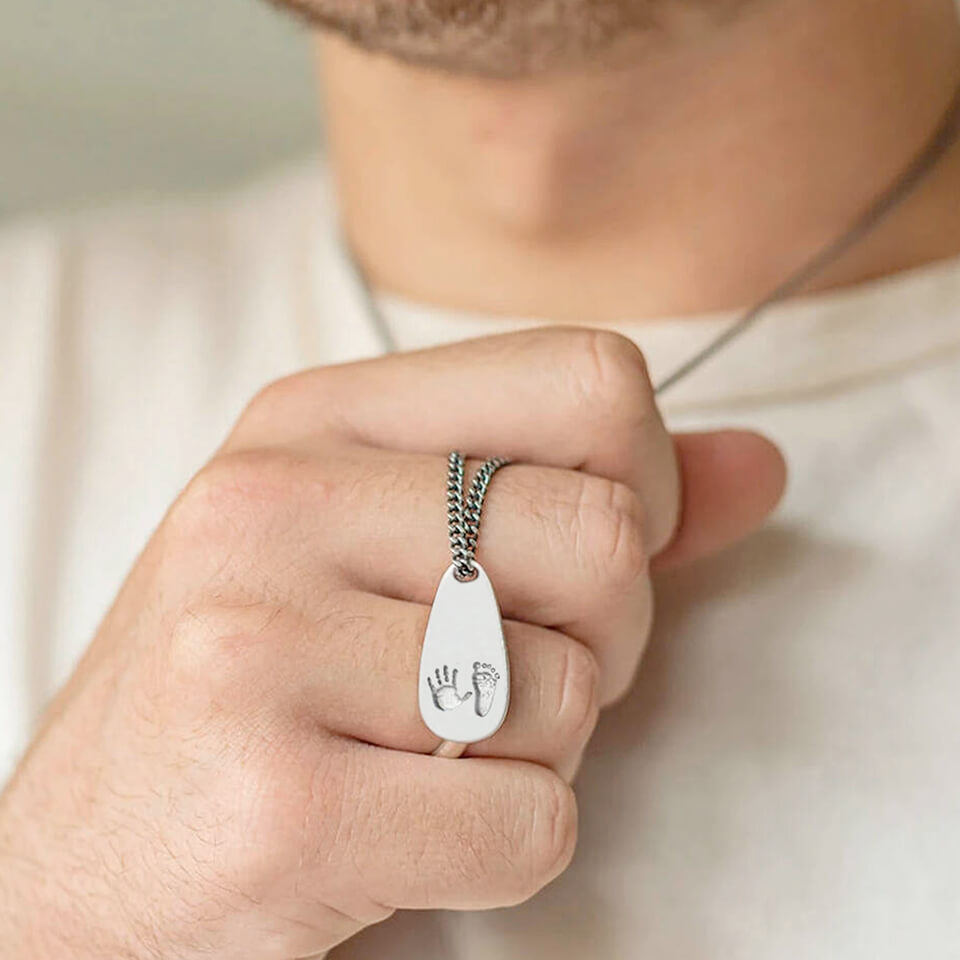 Handprint jewellery for him store