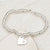 Cremation Ashes Memorial Jewellery | Gemstone Heart Ashes Charm Sweetie Bracelet
