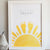Personalised Baby Footprint My Sunshine Print | Nursery Decoration