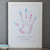 Personalised Family Handprint Art | Rainbow & Grey