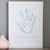 Personalised Family Handprint Art | Rainbow | Four or Five Handprints