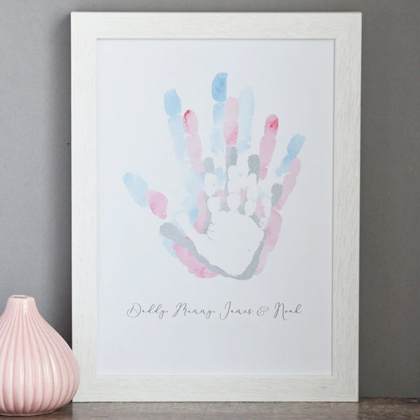family handprint art