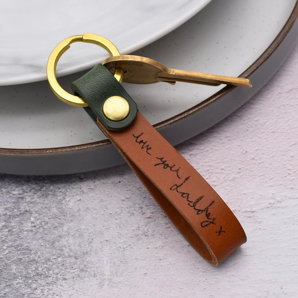Personalised Handwriting Keyring For Dad