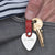 Personalised Child's Drawing Steel Plectrum and Leather Keyring for Dad