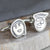 Personalised Childs Drawing Cufflinks in Sterling SIlver or Solid Gold