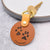 Personalised Pet Pawprint  Colour Pop Leather Keyring