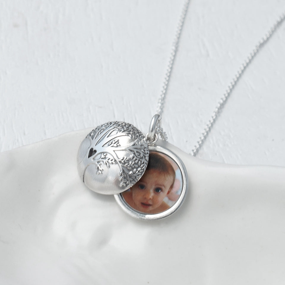 Personalised Photo Necklace - SIlver - Tree of Life